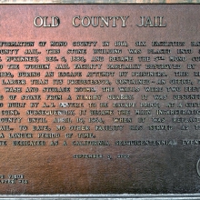 Mono County Jail Plaque