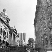 Fresno County Courthouse Right Before Demolition 1966 (It sits 10 feet from the new courthouse)